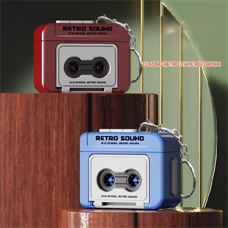 Fun Music Box Pendant Rotating Music Ornament Collectible Music Accessory Vintage Small Recorder Pendant ABS Texture