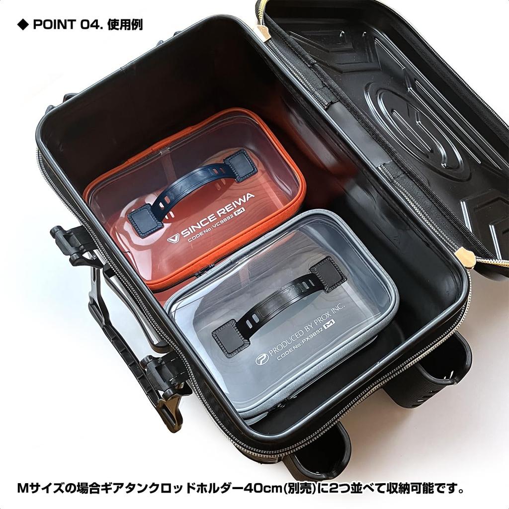 Clear for Storing Small Fishing Bagcan Prox Mini Bagcan Gray PX9892MBG [Lid/side color/Perfect Items] (PROX) M/Blue