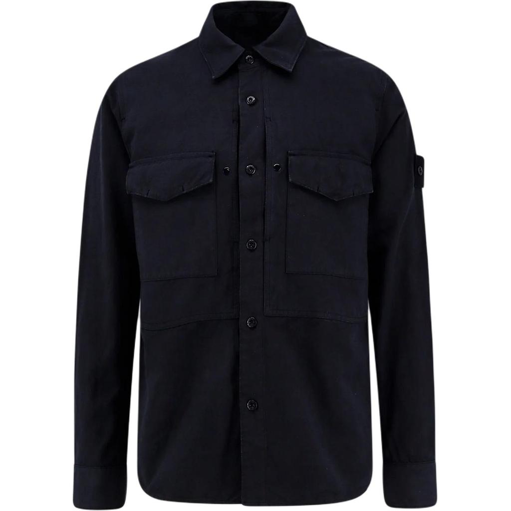 Stone Island Flip Pocket Long Sleeve Shirt Men shirts L1S151200012S0F36-V0020