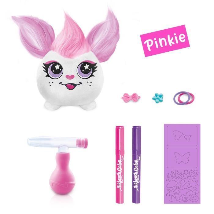 Canal Toys - Airbrush Plush - Mini peluche Hair’iffic à coiffer et décorer avec feutres - AIR 038 - Modèle peluche aléatoire