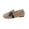Fashion Winter Round Head Women's Shoes Warm Plush 2024 High Quality New Outdoor Non-slip Flat with Casual Comfortable Ladies Shoes