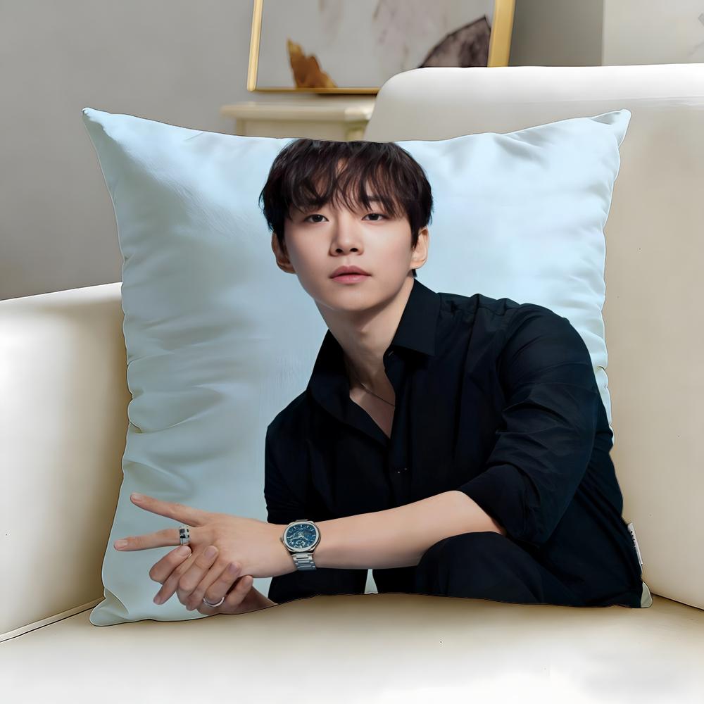 popular actor Lee Junho Cushion Cover Soft  EasyWash Pillow Case  Versatile for Couch Bed Travel and Office
