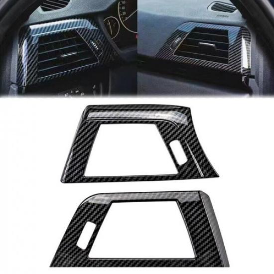 Carbon Fiber ABS Side Air Vent Outlet Cover For BMW 3 4 Series F30 F34 2013-