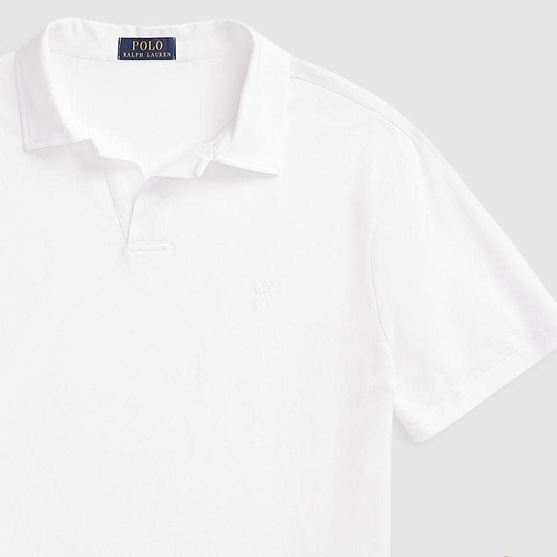 Polo Ralph Lauren Solid Color Logo Embroidered Casual Short Sleeve Polo Shirt Men Tops White MNPOKNI1N822741-100