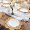 1PC Woven Heat-Resistant Flower-Shaped Eco-Friendly Placemat Insulating Husk Multi-Purpose Natural Home-Use Corn Durable