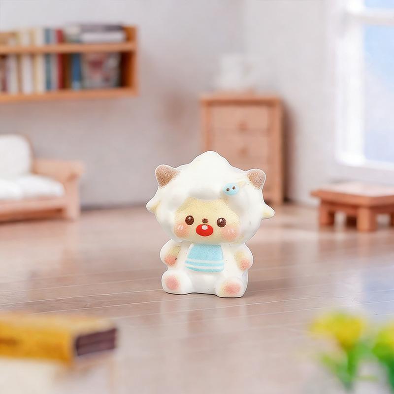 1Pc Miniature Fairy Garden Accessories Cute Sheep Lamb Ornament Figurines Home Garden Dollhouse Terrarium Decor