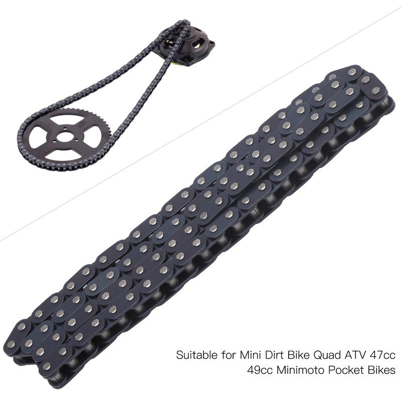T8F Steel Drive Chain Bikes Chain T8F 96 Links Chain Steel for Dirt Bike Quad ATV 47cc 49cc Minimoto Bikes