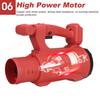 Red/Black 20000RPM 388VF Electric Cordless Blower Air Snow Blower Dust Collector Blowing Sweeper Garden Tools For 18V Battery 3800W