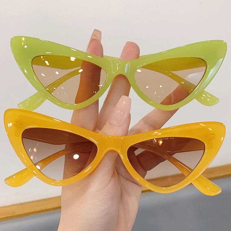 New Fashion Vintage Cat Eye Sunglasses Women Luxury Brand Designer For Female Punk Sun Glasses Trending Sexy Ladies Shades UV400