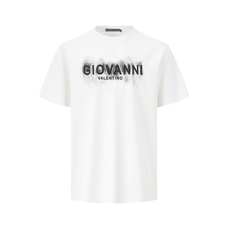 T-shirt Estiva da Uomo GIOVANNI VALENTINO con Stampa Lettere Antibatterica