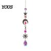 Wall Hanging Decor Colorful Crystal Suncatcher, Sun Catcher for Windows, Healing Glamorous Decoration Home, Crystals Prism Rainbow Maker,