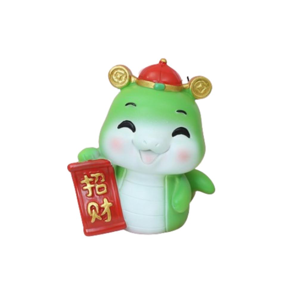 Small Zodiac Snake Figurine Traditional Snake Year Mascot  Home Office Car Accessories