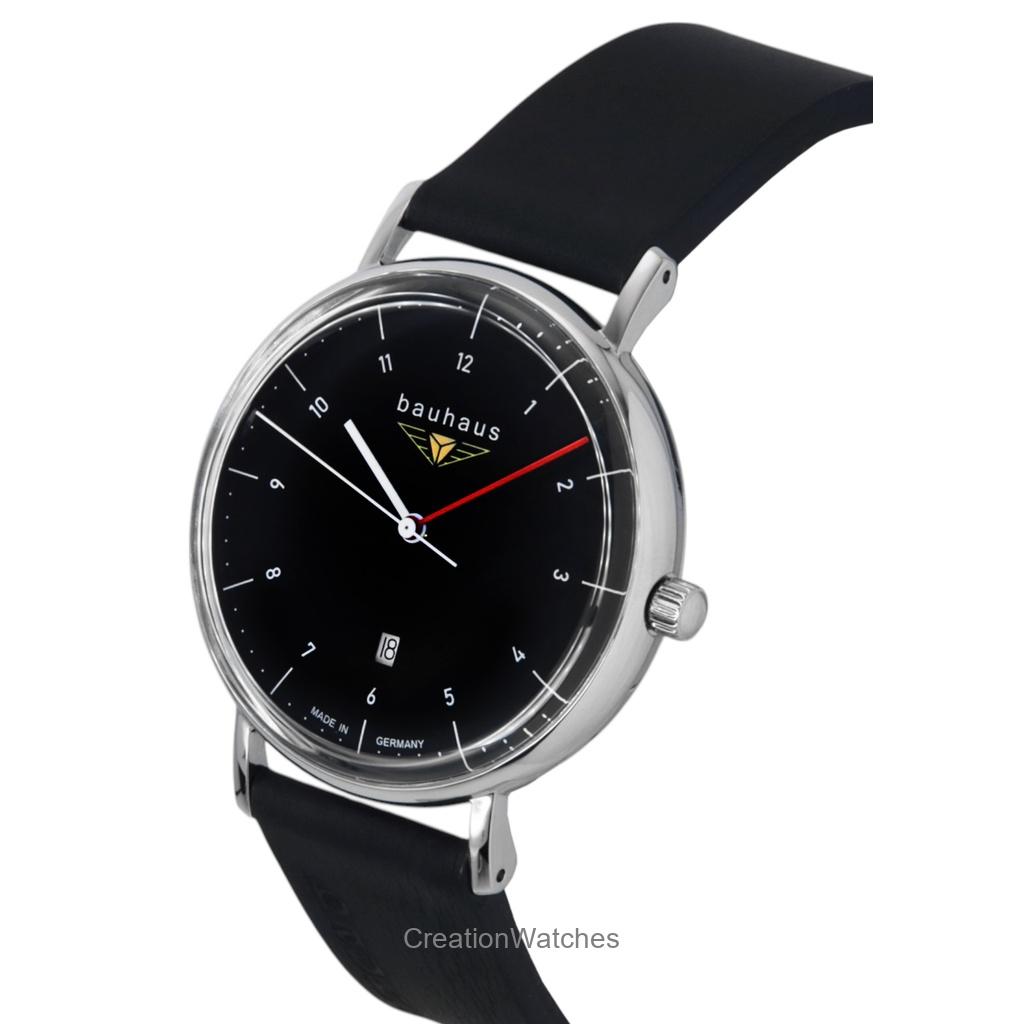 Bauhaus Klasický kožený řemínek Černý ciferník Quartz 21402 Pánské hodinky