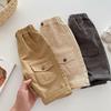 Kids Casual Pants Children Girls Cute Solid Color Loose Trousers Boys Thin Style Cargo Pant