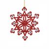 Weihnachtsschneeflocken-Anhänger, Glitzernde Hohl-Hängedekorationen für Baum und Feiertagshaus-Dekoration