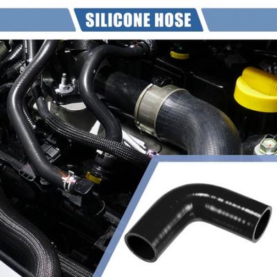 40mm 157" ID 102mm 402" Length 90 Degrees Black Car Silicone Hose Universal