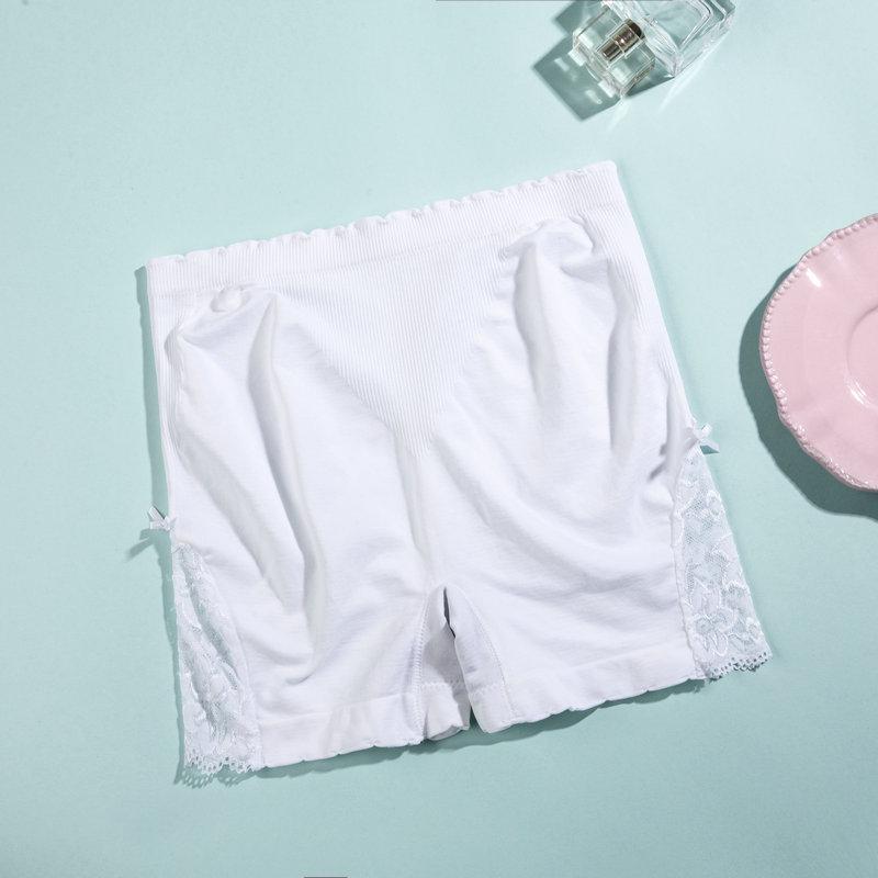 Hoch taillierte Anti-Exposure-Sicherheitsshorts aus Spitze für Damen