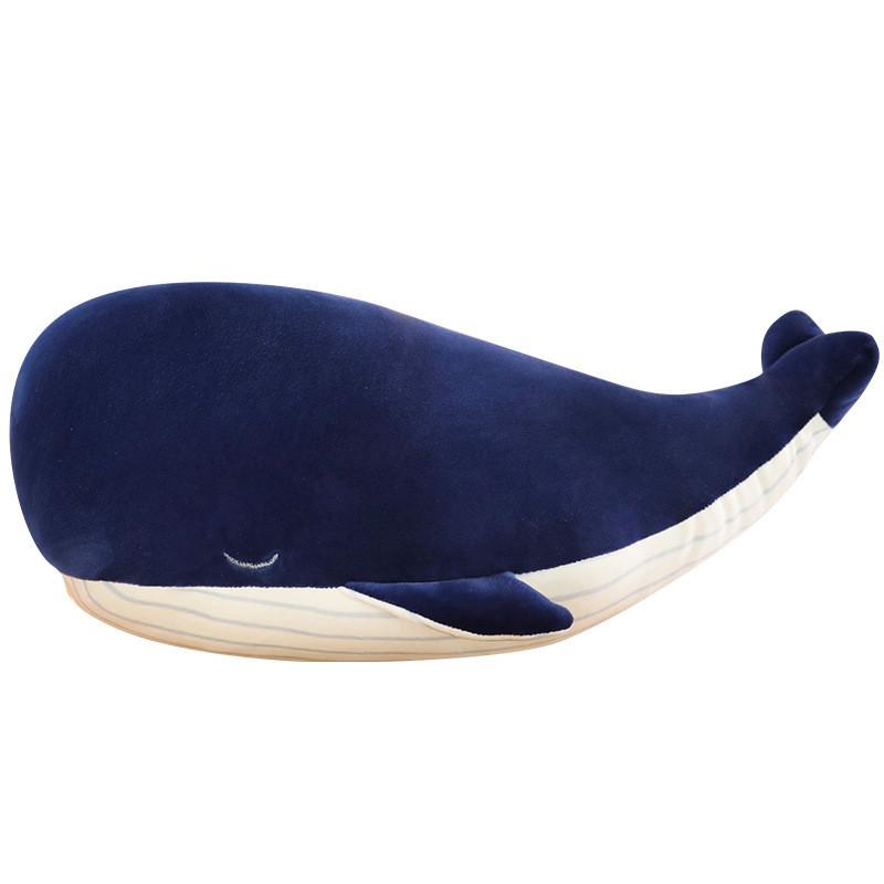 Whale Plush Blue Toy Marine Animal Stuffed Doll Bedroom Decoration Kids Gift