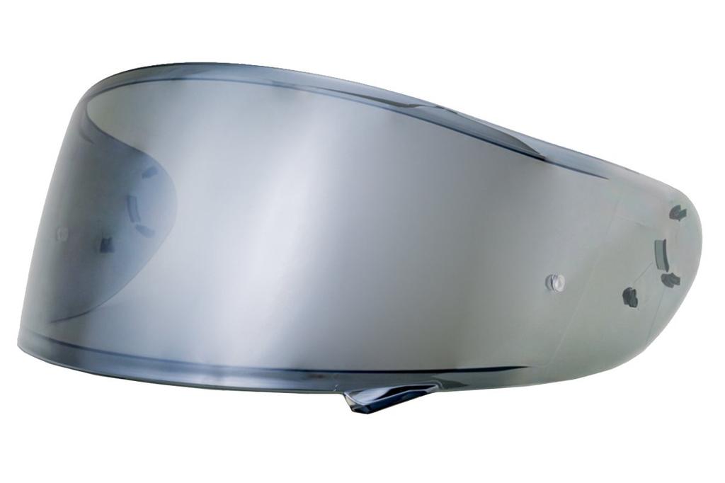 Yamashiro EXTRA Shield (Extra Shield) for Shoei CWR-1 Motorcycle Helmet, Smoke/Silver, Compatible with X-14/Z-7/RYD, Model EX109500