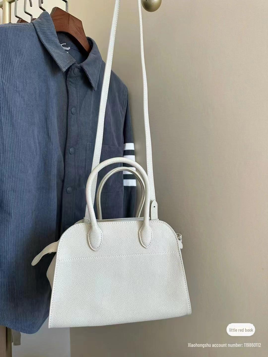 

Сумка-тоут Margaux15 White Lily из натуральной кожи большой емкости High Quality (Blank)