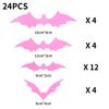 3D Bat Wall Decals PVC Halloween Decorations Spooky Stickers Removable Waterproof for Home Window Party Supplies