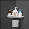 1 Piece Corner Bathroom Storage Rack Shampoo and Cosmetics Storage Rack Wall Mounted Bathroom Accessory