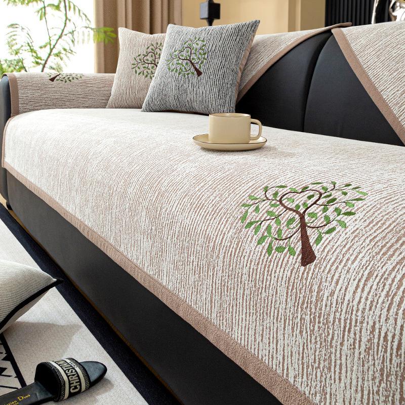 

Пасторальный стиль Шенилл Диванное полотенце для гостиной Четыре сезона Универсальный Противоскользящий Чехлы для подушек дивана, кресла, кушетки, спинки 45x45cm pillowcase