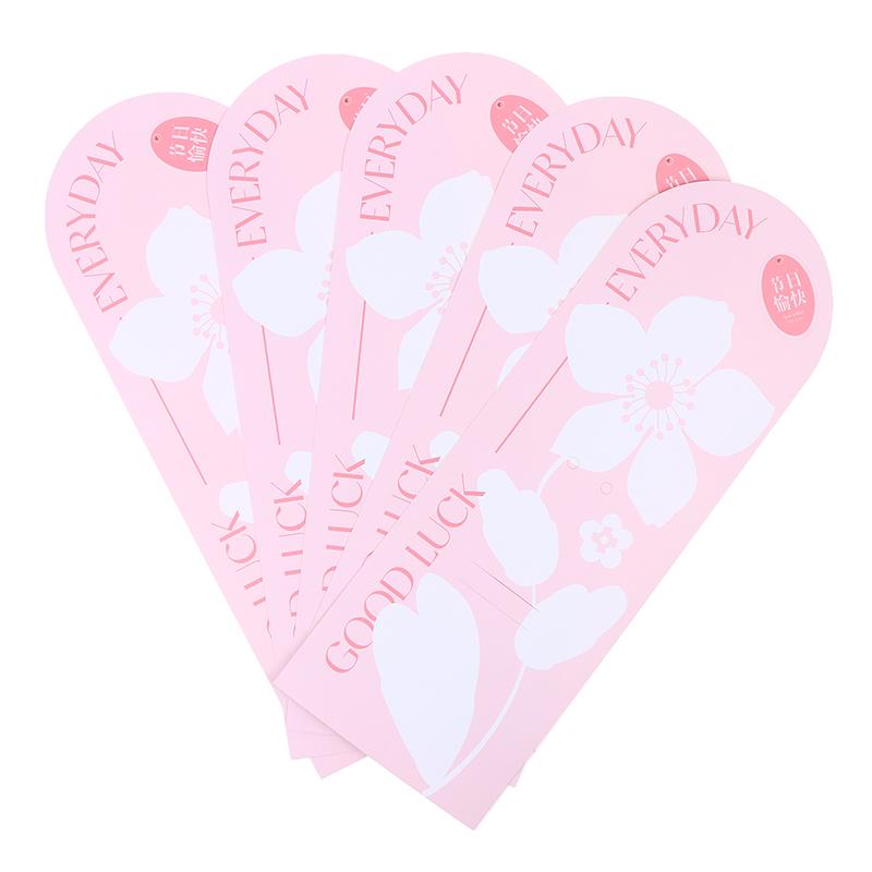 5 Stück Handheld-Strauß-Verpackungsbox Papierblumenkarte Blumenarrangement-Papier Valentinstag Festivalbedarf