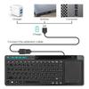 Rii K18+ Wireless Keyboard RU/US/FR/HE Mini Keyboard With Touchscreen 3-LED Color Backlit For For Android TV BOX  Smart TV