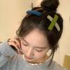 Solid Color Fabric Hairpin Autumn and Winter BB Clip One-word Clip Rectangular Bangs Broken Hair Side Clip Female Hairpin