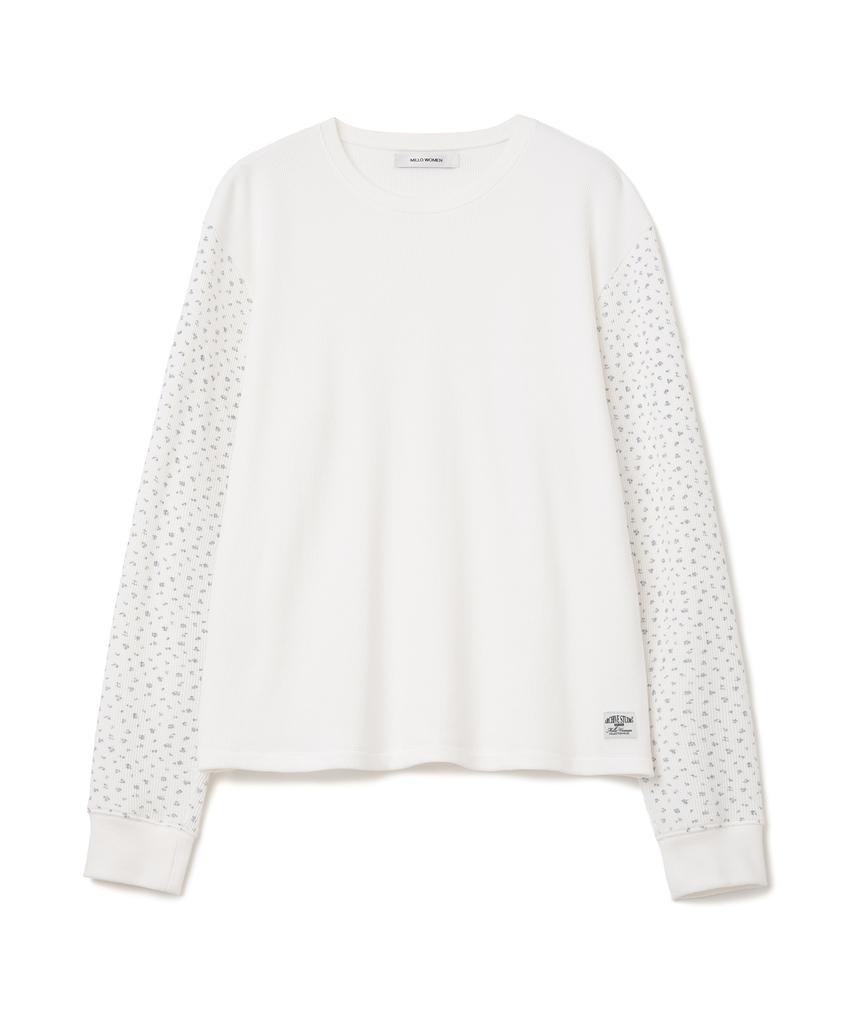 MILLO WOMEN Floral Loose T-Shirt [Ivory]