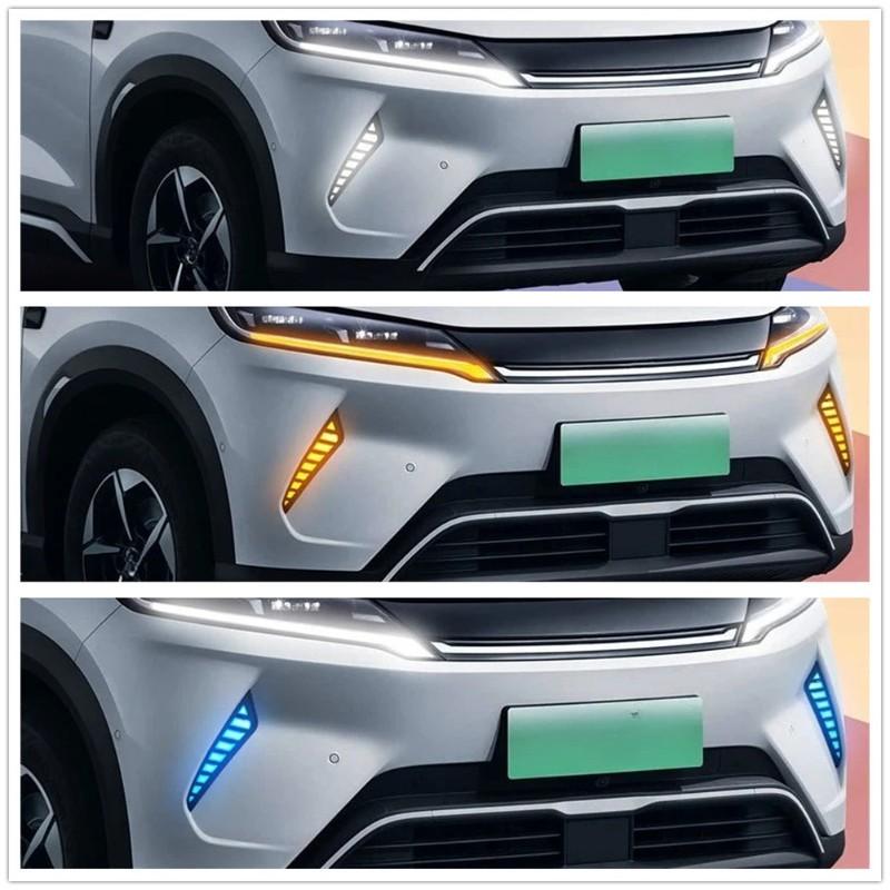 Accessories For BYD ATTO 2 2024 2025 LED Daytime Running Light Front Fog Light Sequential Turn Signal Light