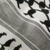 Arab Shemagh Scarf for Men Breathable Polyester Desert Neckwrap Tassels Neckerchief Hijab Shawl for Casual and Formal Ev