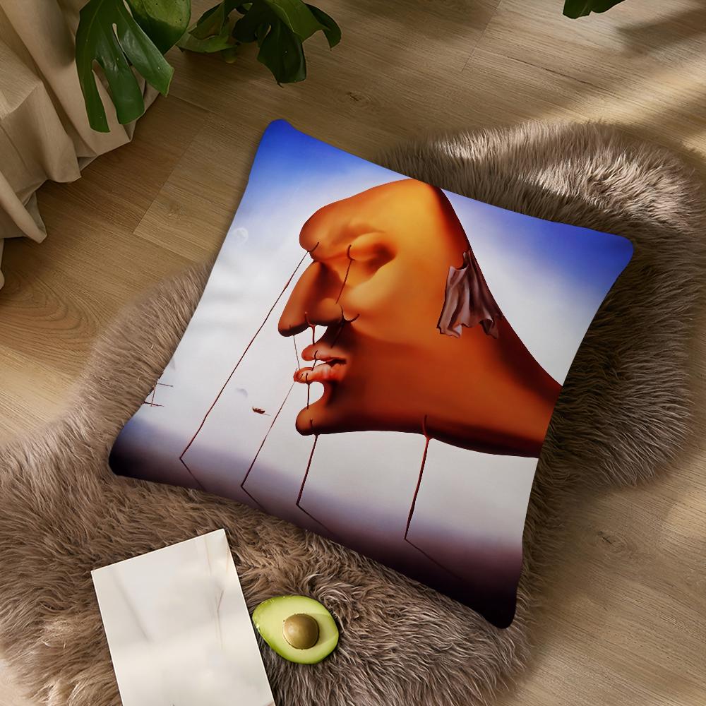 Art Salvador Dali paintings cushion For Bedroom Car Coffee Shop Room Soft and Living Room Sofa Decorative Pillow Cover Case