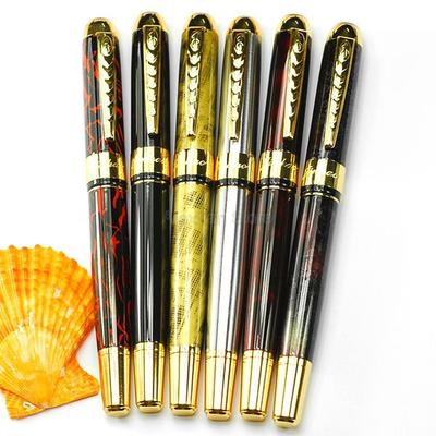 Jinhao 250 Metal Fountain Pen Fine Nib 18KGP And Silver & Gold Trim Multicolor Write Gadget