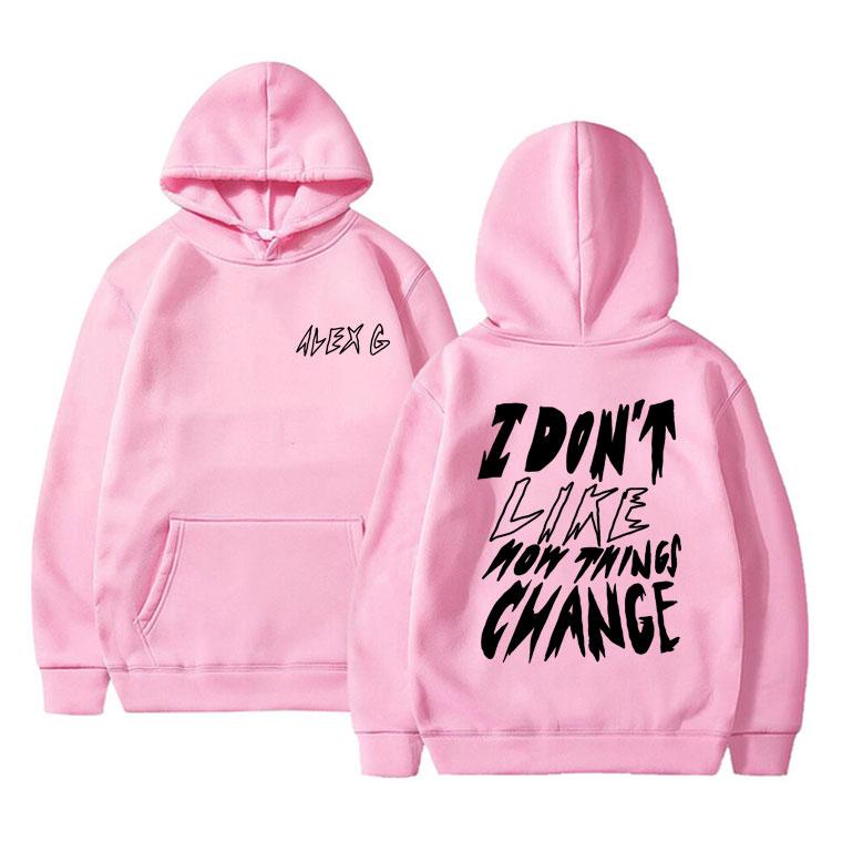 Singer Alex G Trick Change Print Hoodie Men Women Oversized Vintage Fashion Hooded Tracksuit Male Casual Fleece Cotton Hoodies