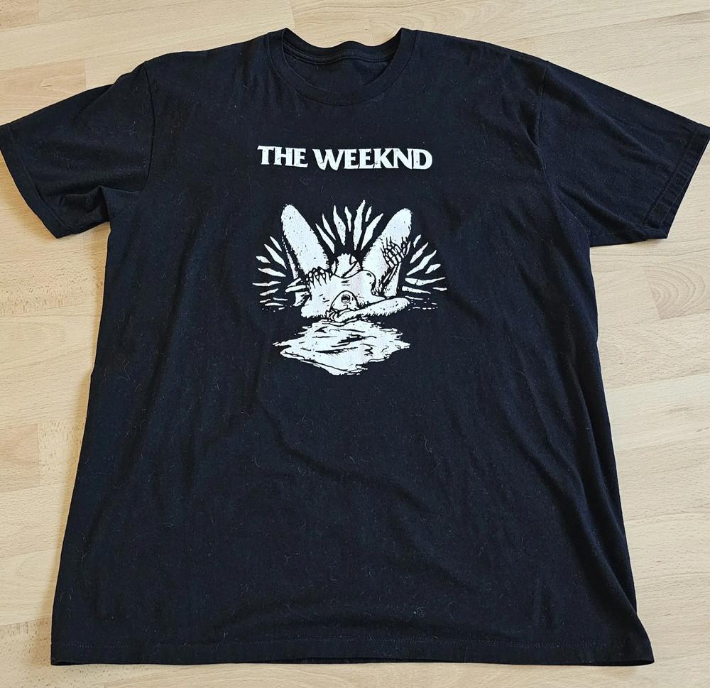 The Weekndddd XO The Weeknd Хлопковая Черная Футболка Полный Размер Унисекс SE298 Унисекс Футболка XL