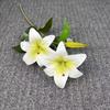 65cm Artificial Lily Flower Silk Wedding Bridal Bouquet New Fake Lily Bouquet  Living Room Decor