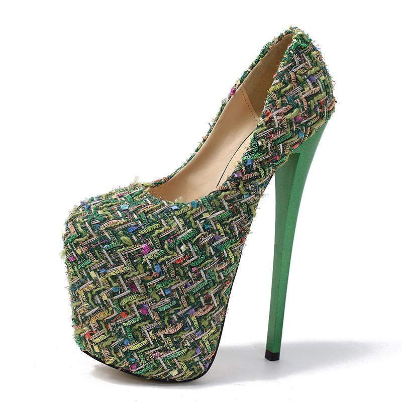 2025 Custom Spring Women High Heels Shoes 19cm Sexy Platform Pumps Nightclub Evening Party Shoes Woman Large Size 34-43 WSH2609