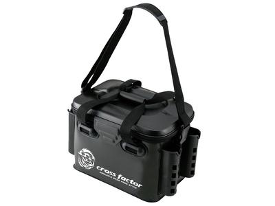 CROSS FACTOR EVA Tackle-Tasche mit Rutenhalter, Schwarz, AEK905-BK