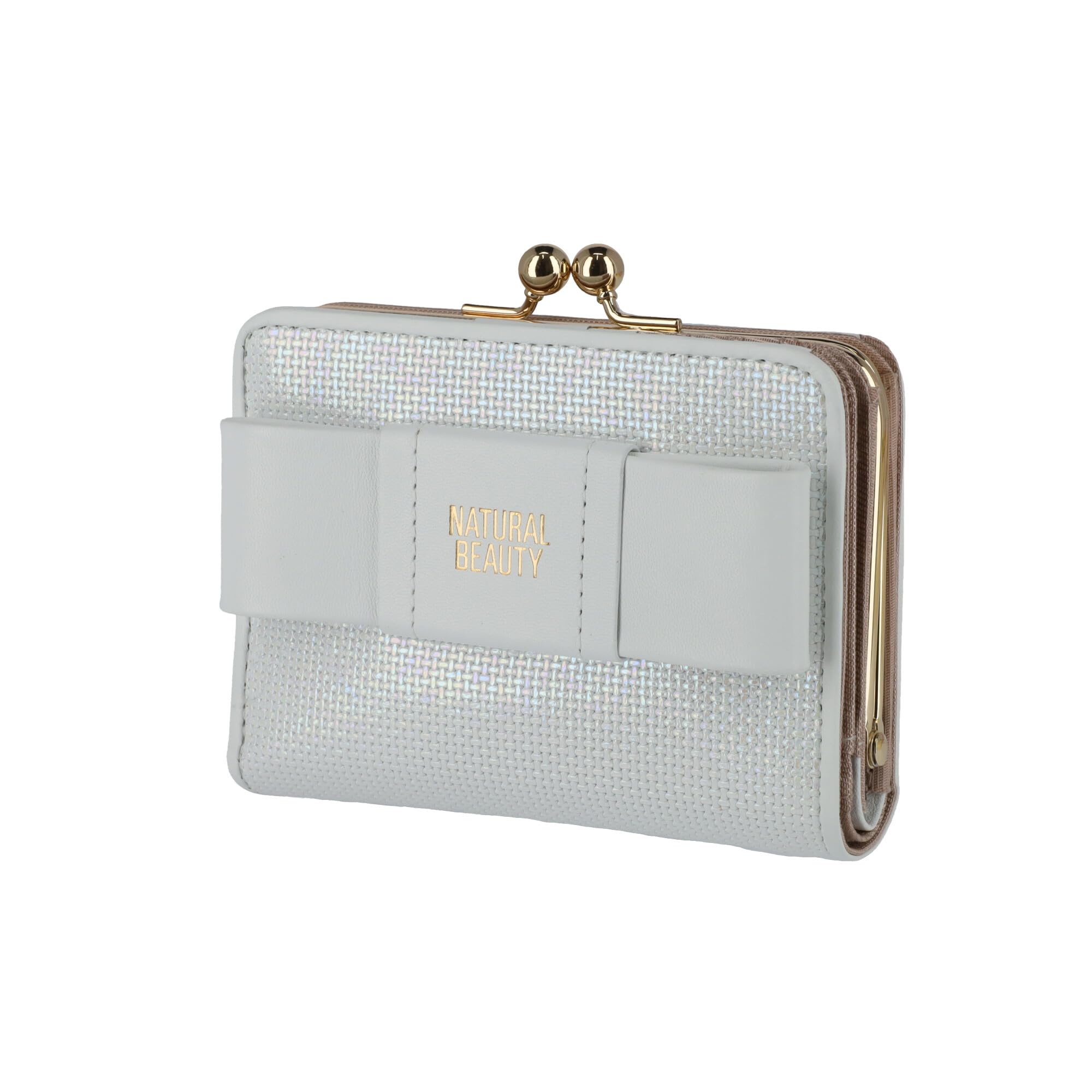

[Natural Beauty] Bifold Wallet with Clasp, Middle Wallet, Irise