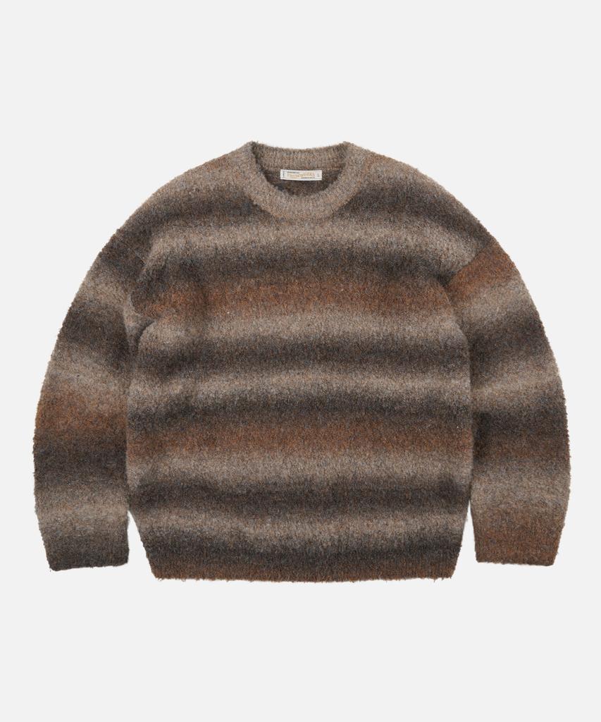 FRIZMWORKS Gradation Boucle Knit _ Brown