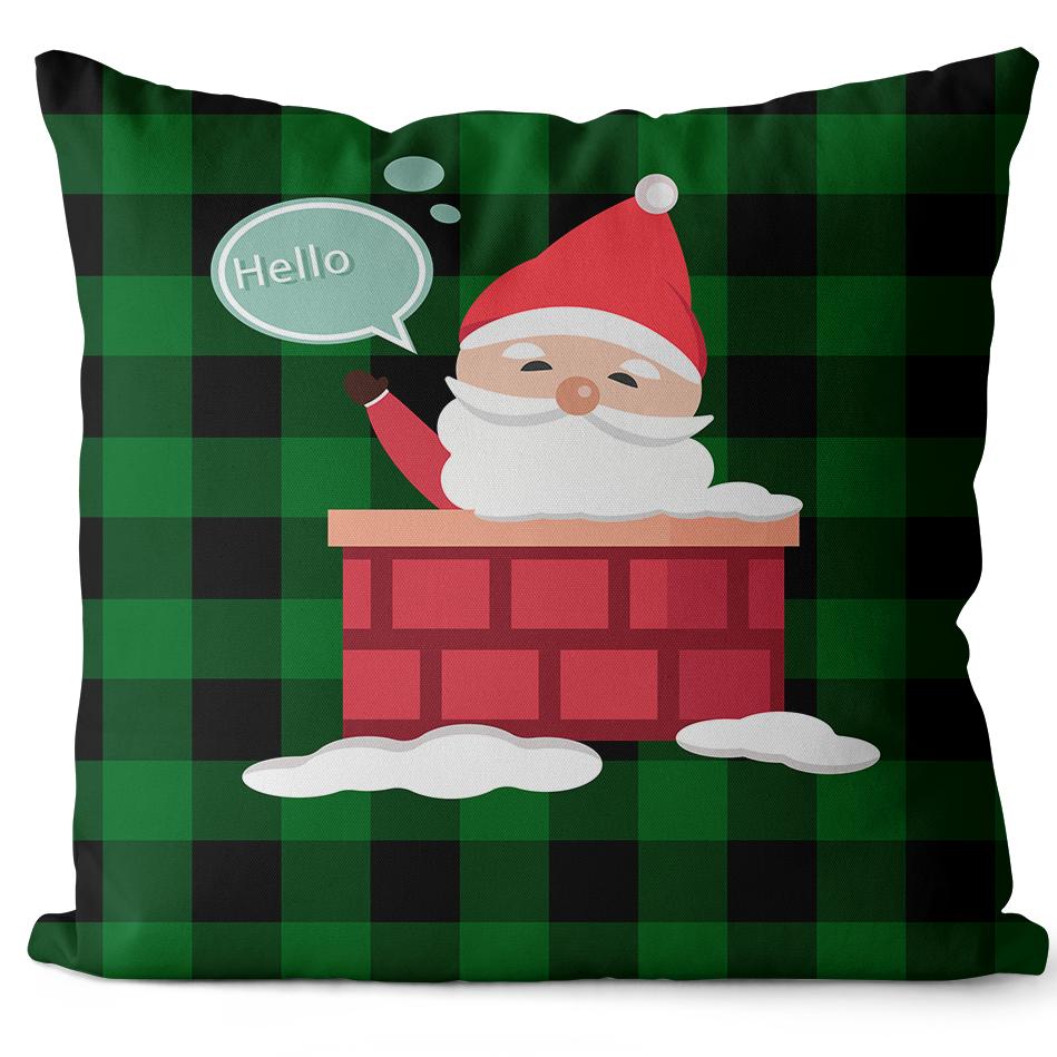 Christmas Day Pillowcase, Living Room Sofa Cushion Cover, Bedroom Bed, Car Pillow Cover, Home Decoration