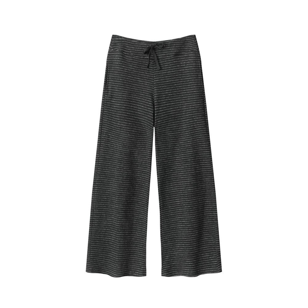 

HeyHenry 2026 Women s Striped Velvet Warm Pants - Autumn & Winter Loose Straight Leg Style Large чёрный