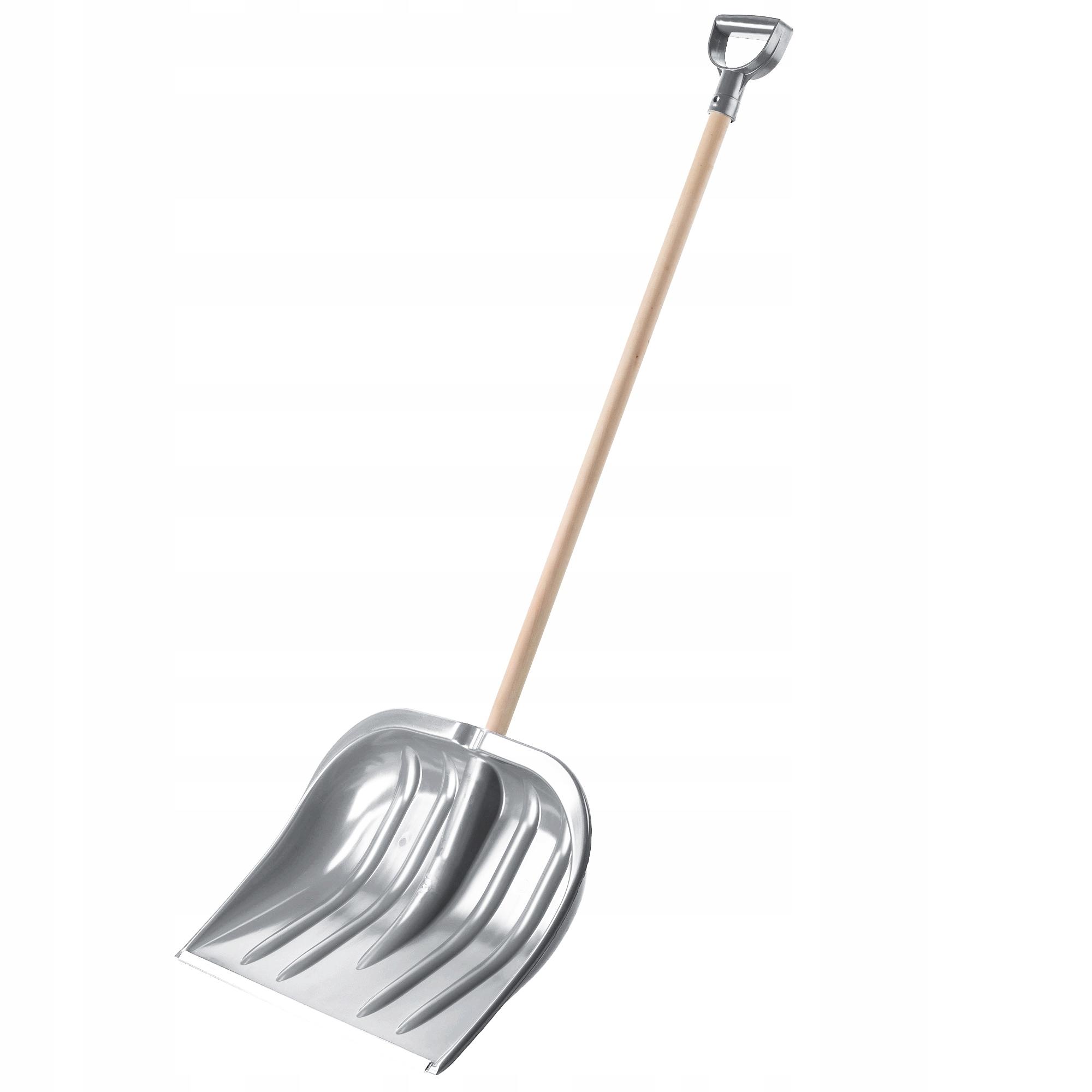 KADAX Pala Da Neve pala Grande Sgombero Neve Manico in Legno della Pala colore argento metallizzato