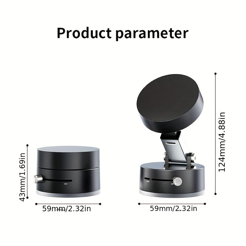 Dual Side Magnetic Suction Cup Foldable Rotating Stand Universal Phone Holder Vacuum Base Stable Multi Angle Viewing
