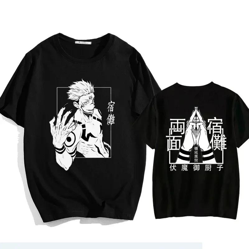 Summer Men's T-Shirt Anime Printed T-Shirt Cotton T-Shirt Crew Neck Short Sleeve Top Unisex Casual Loose Cool Y2kT-Shirt