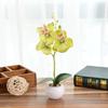 1Pc Potted Artificial Butterfly Orchid Flower Stage Garden Wedding Party Decor Christmas Ornament