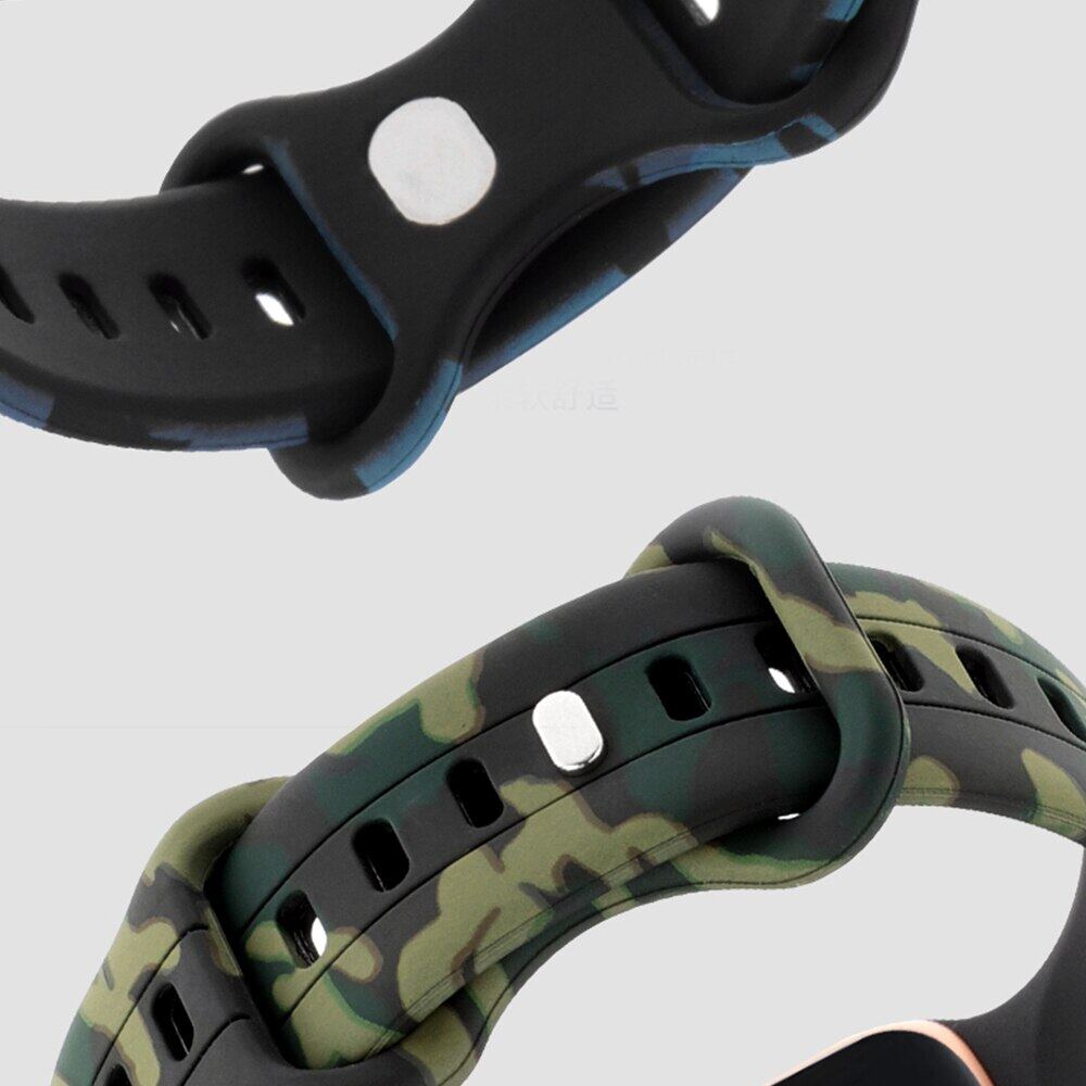 For Apple Watch Band Ultra 8 SE 7 6 5 Silicone Strap iWatch 49mm 40mm 45mm 41mm 42mm Camouflage Pattern Wristband Belt Bracelet