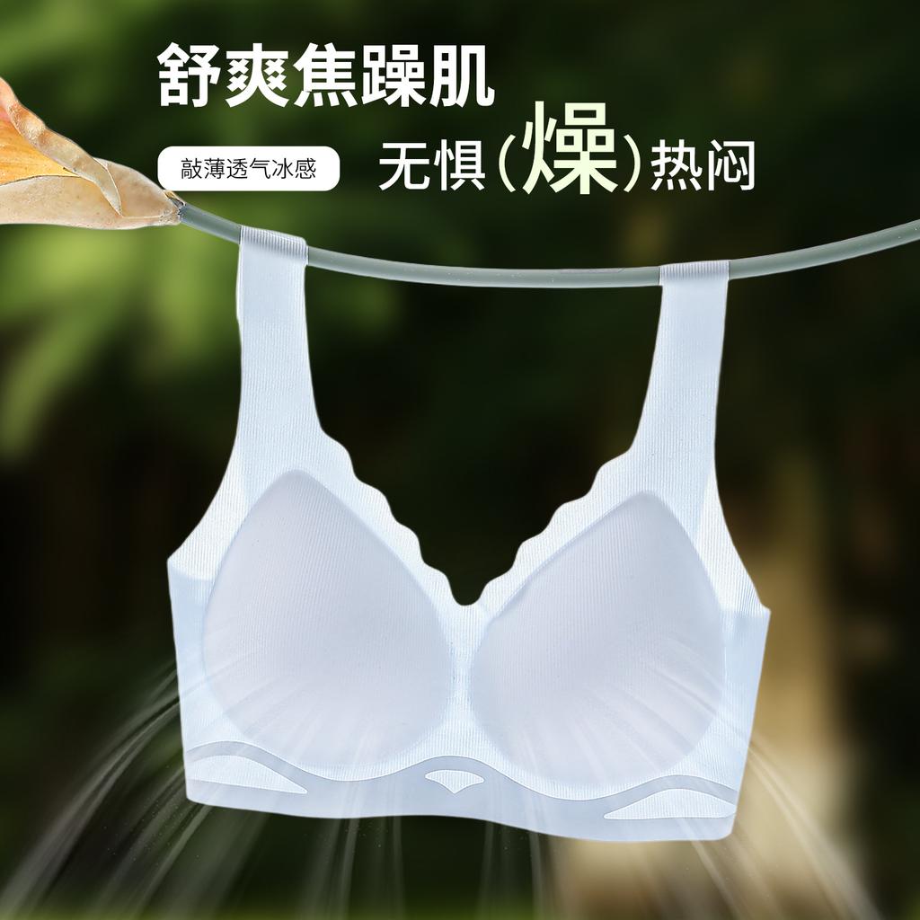 Breathable, Seamless, Comfortable and Casual, Hole Cup, Soft Support, Anti-sagging, Sub-breast Cool Vest, Bra